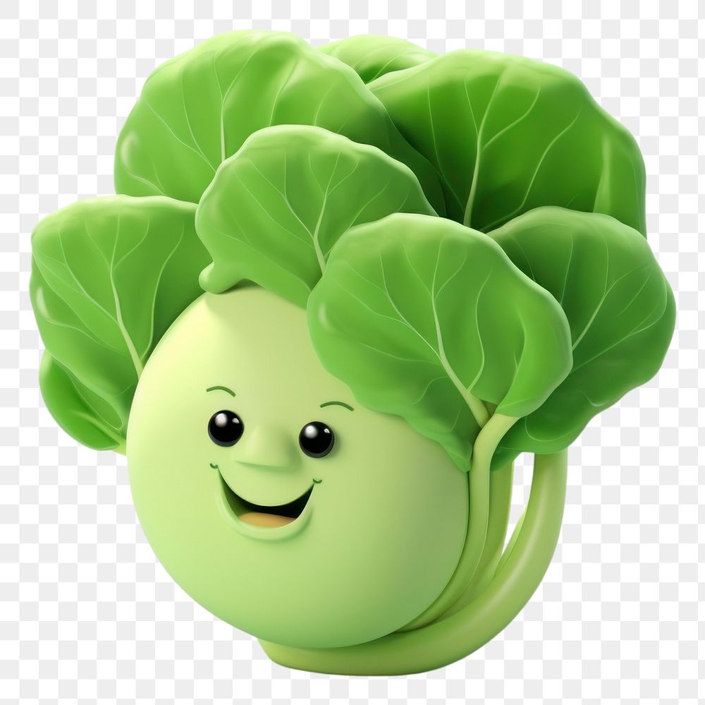 PNG  Bok choy vegetable cartoon green.