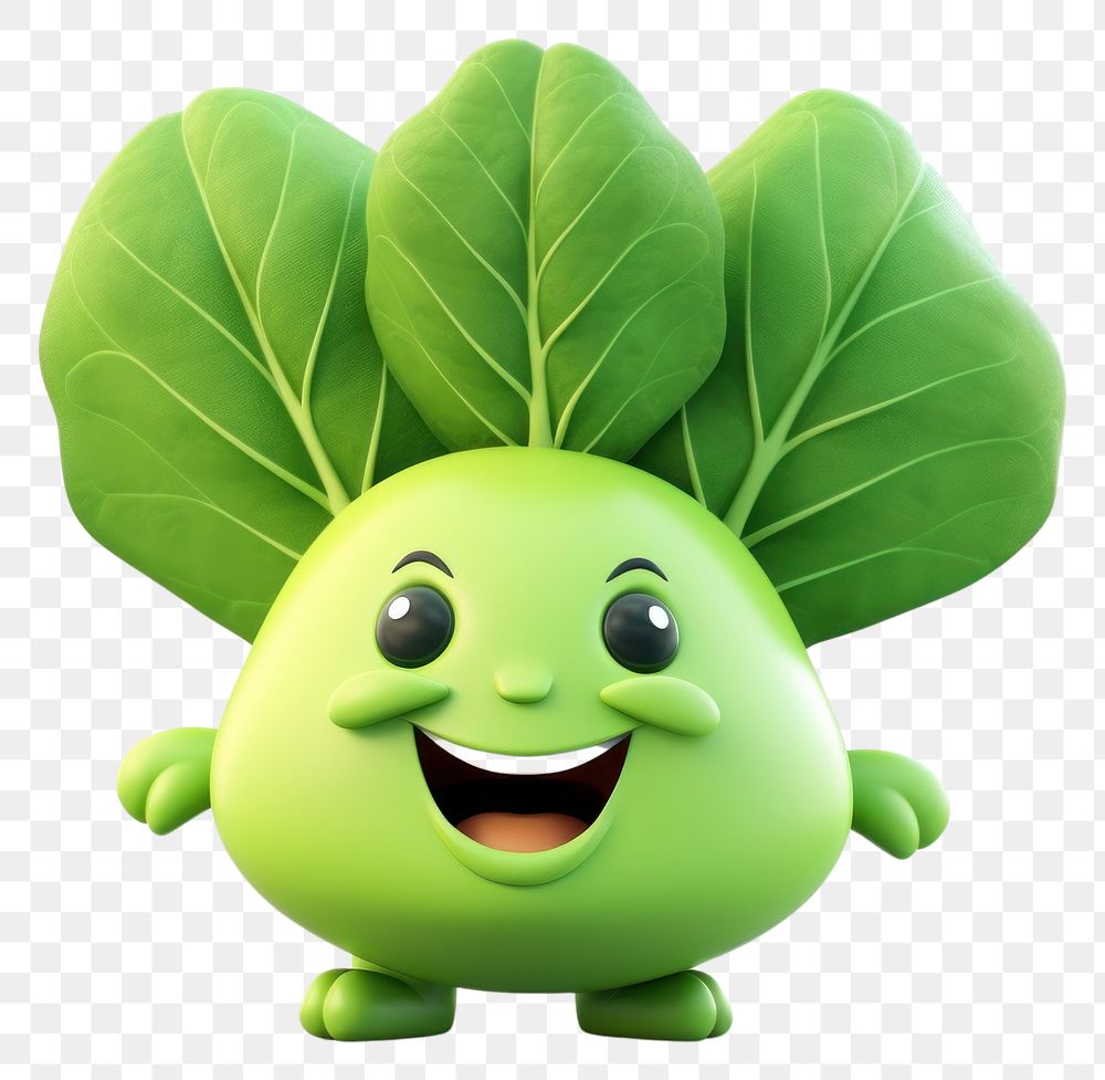 PNG  Bok choy vegetable cartoon plant.