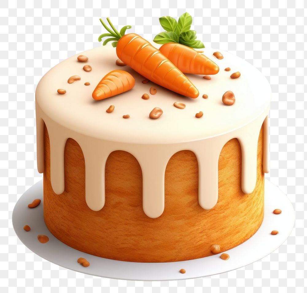 PNG  Carrot cake dessert icing food.