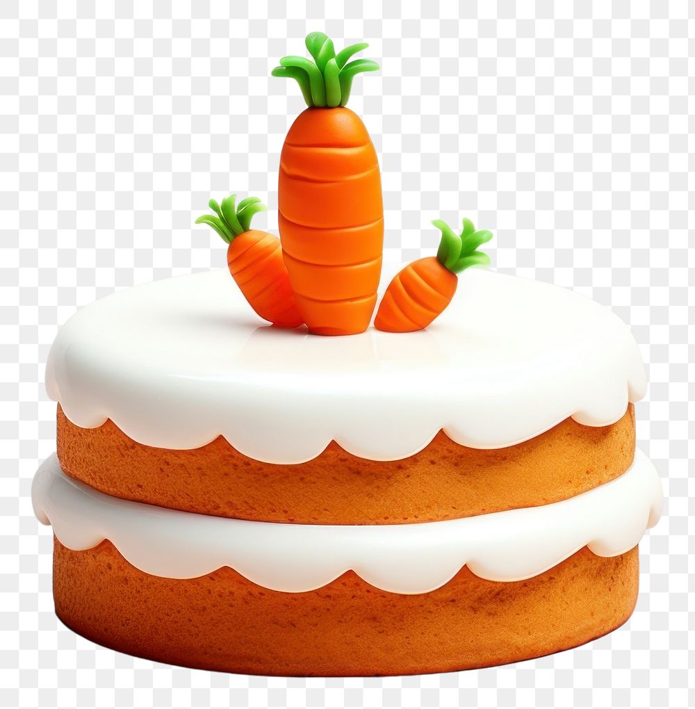 PNG  Carrot cake vegetable dessert icing.
