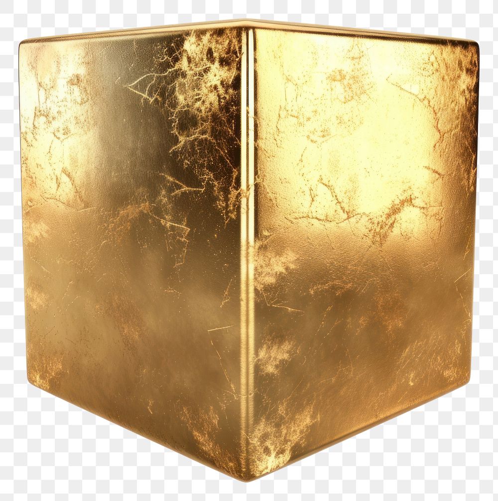 PNG The ancient Cube gold white background rectangle.