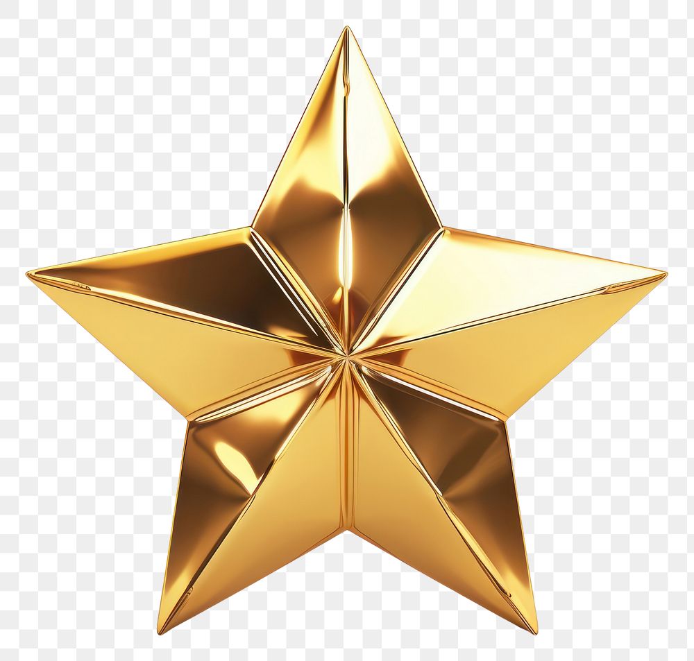PNG Star gold symbol white background.