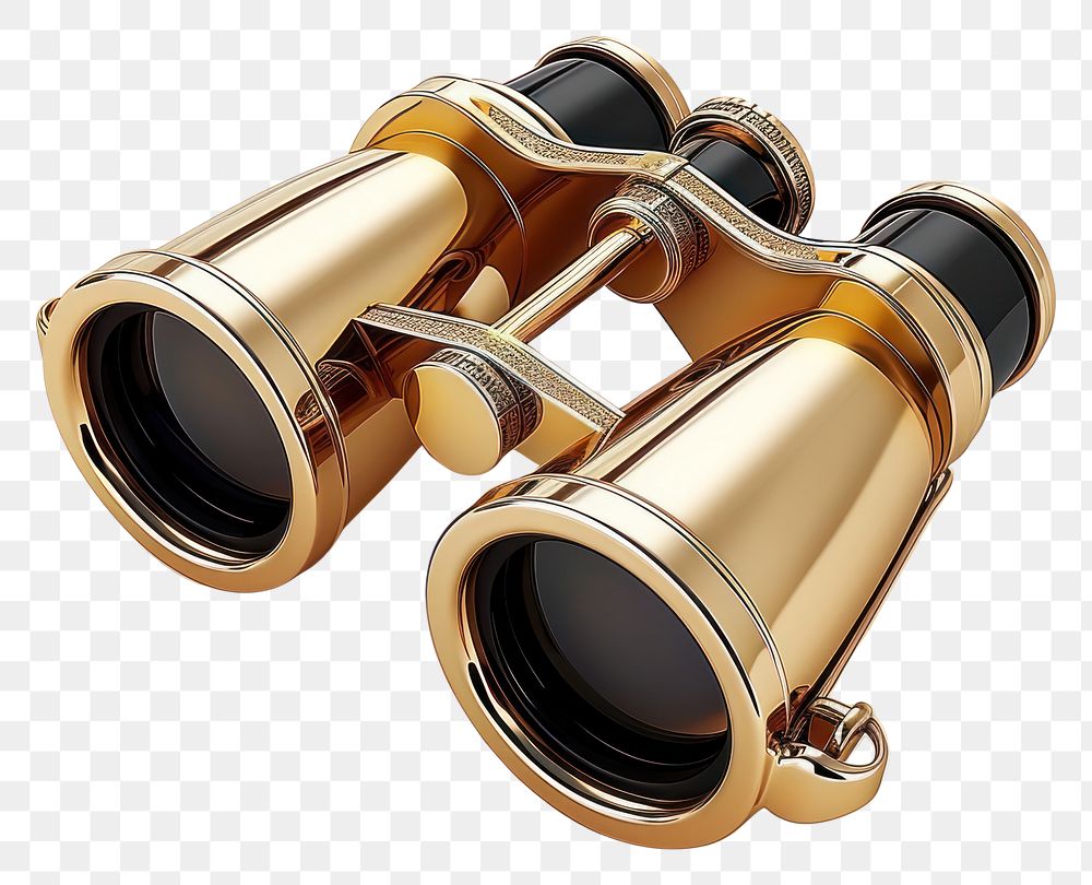 PNG A binoculars gold white background dumbbell.