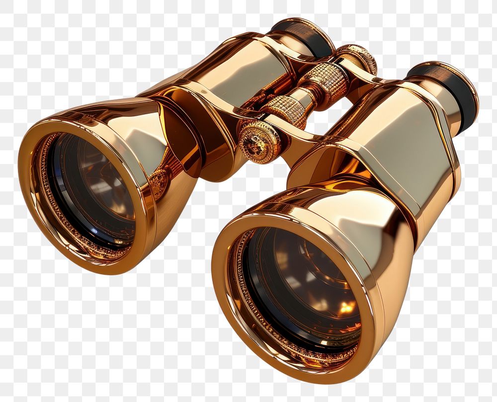 PNG A binoculars jewelry gold white background.