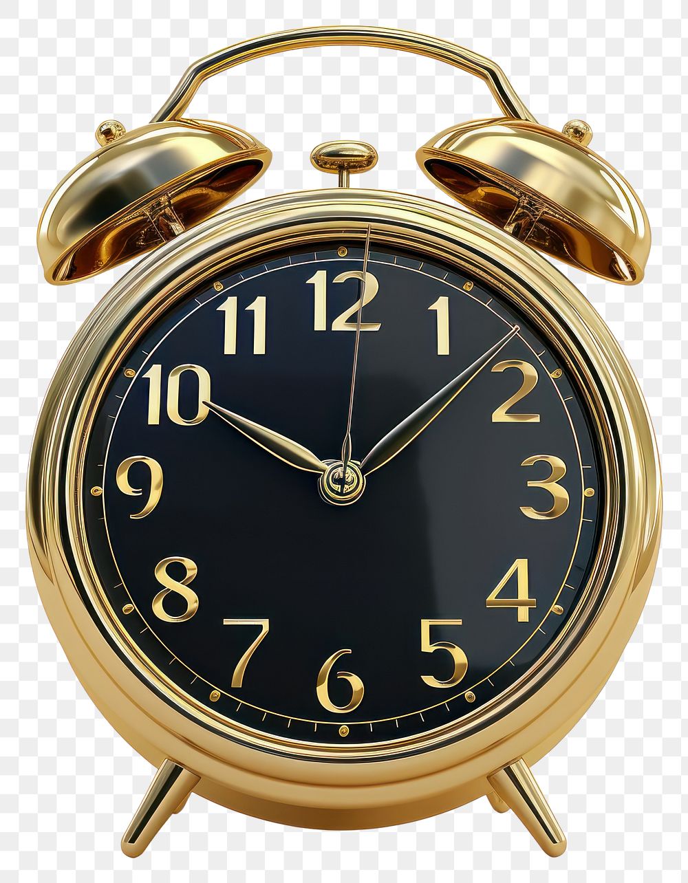 PNG Alarm clock gold white background accessories.