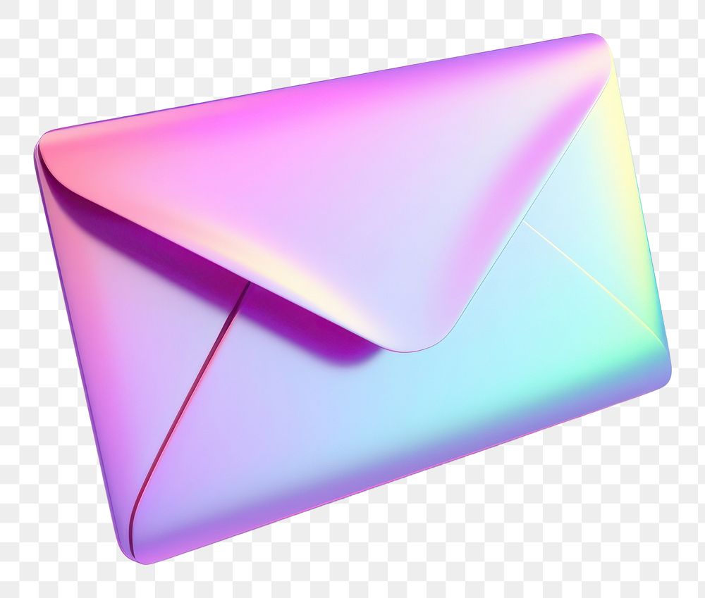 PNG  Mail icon iridescent shape white background technology.