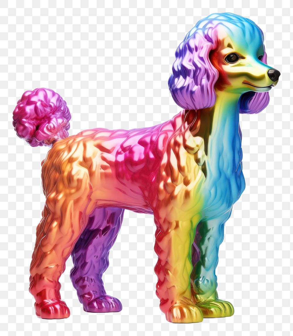 PNG  Poodle figurine mammal animal.