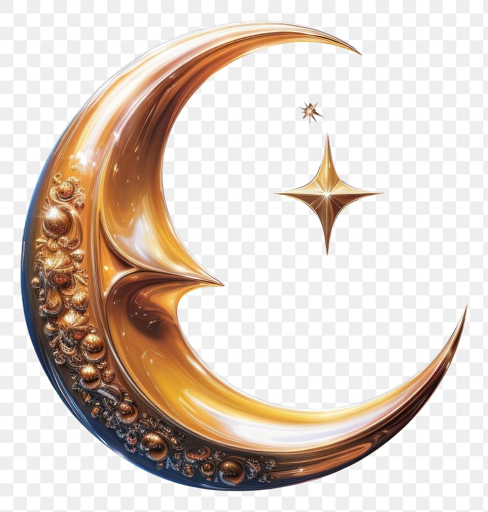 PNG A Islamic Luxury Crescent moon astronomy crescent nature.