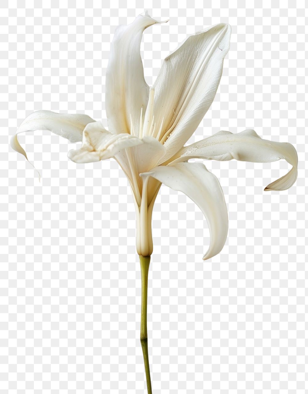 PNG Real Pressed a white Lily flower lily petal.