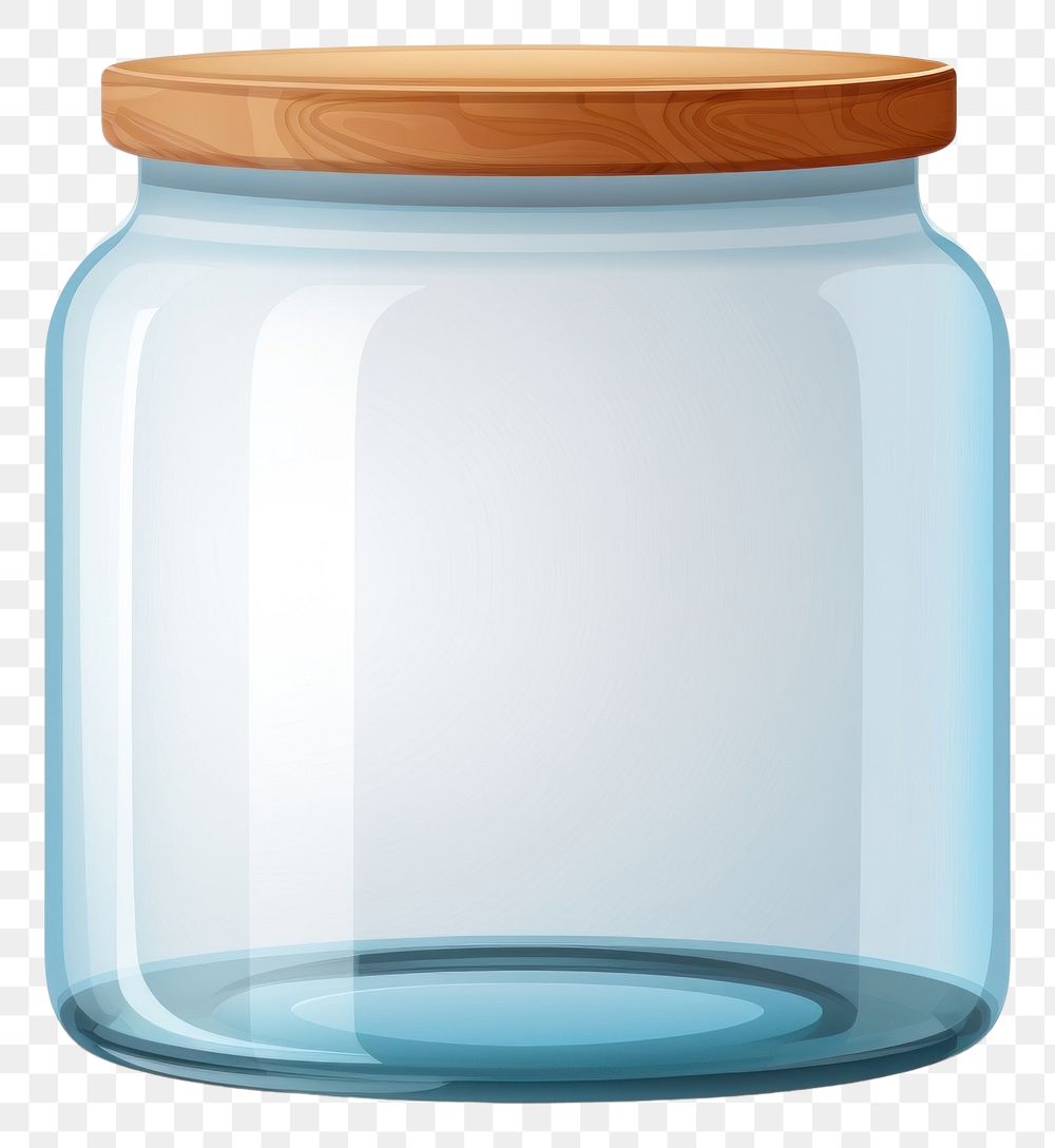 PNG Empty glass jar bottle white background transparent.