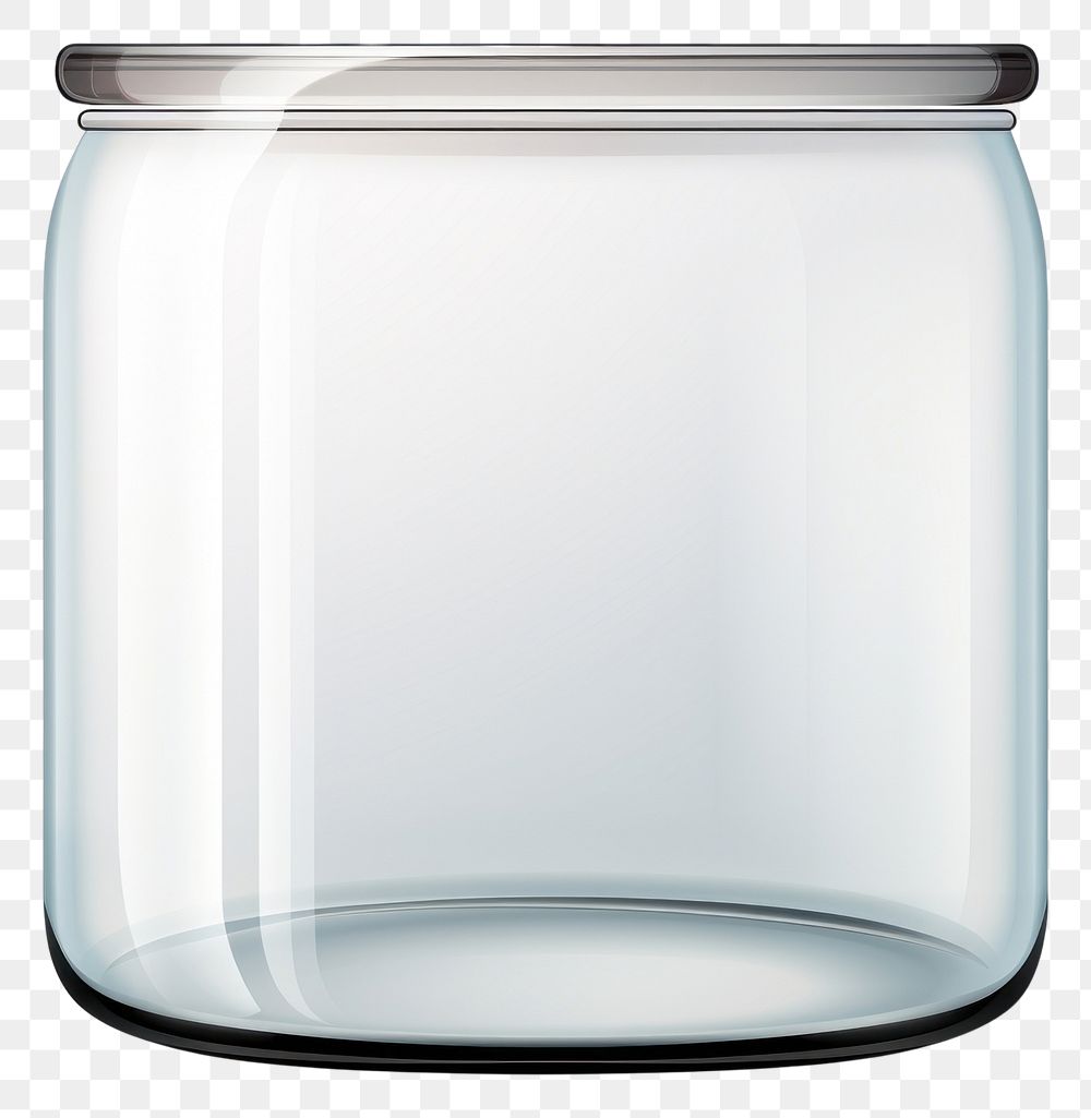 PNG Empty glass jar bottle white background transparent.