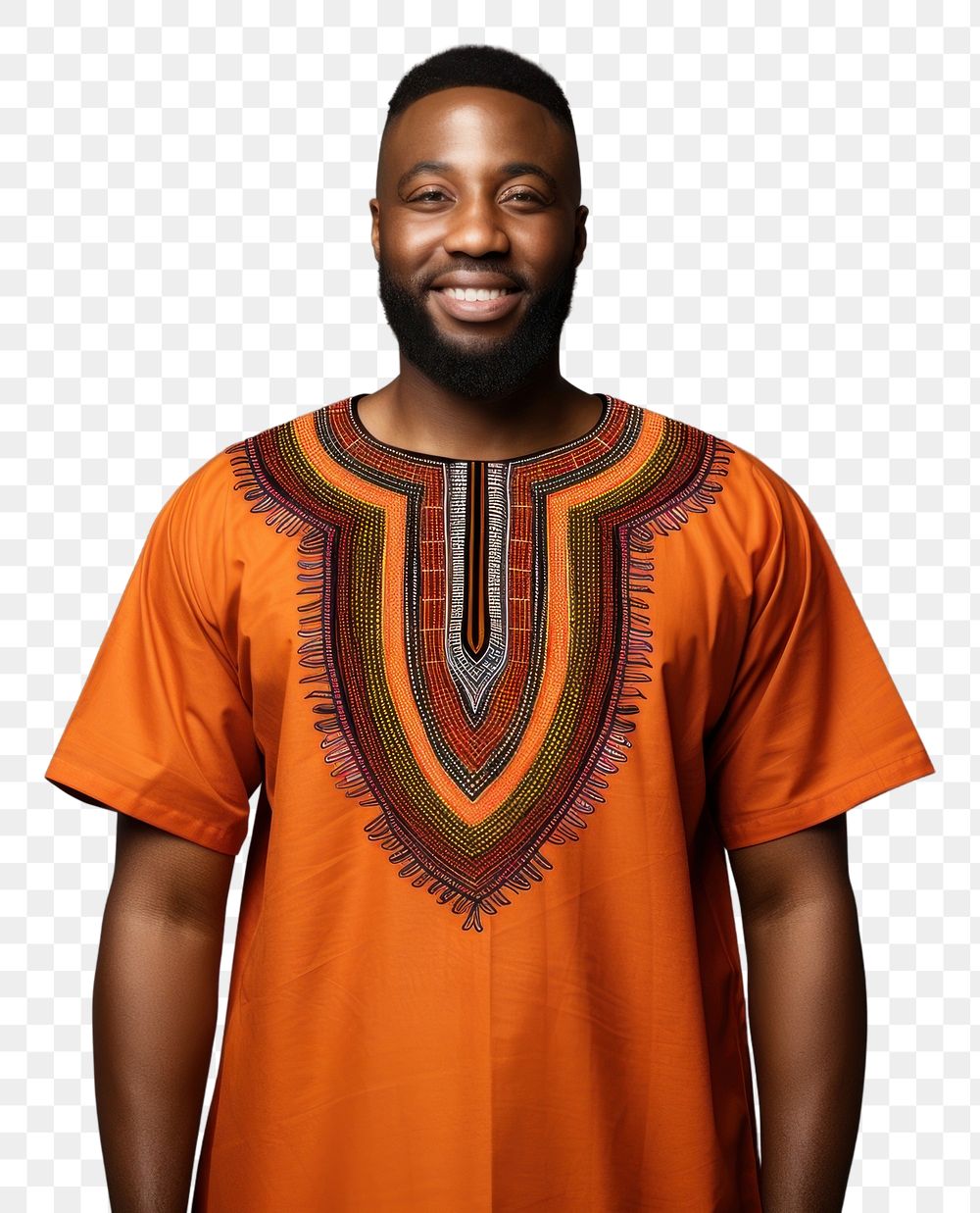 PNG  Dashiki t-shirt sleeve adult. AI generated Image by rawpixel.