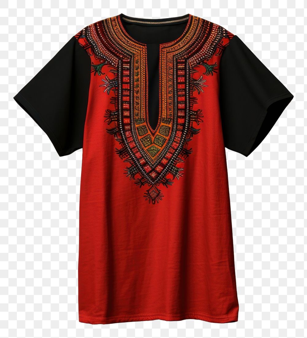 PNG  Dashiki t-shirt pattern sportswear. AI generated Image by rawpixel.