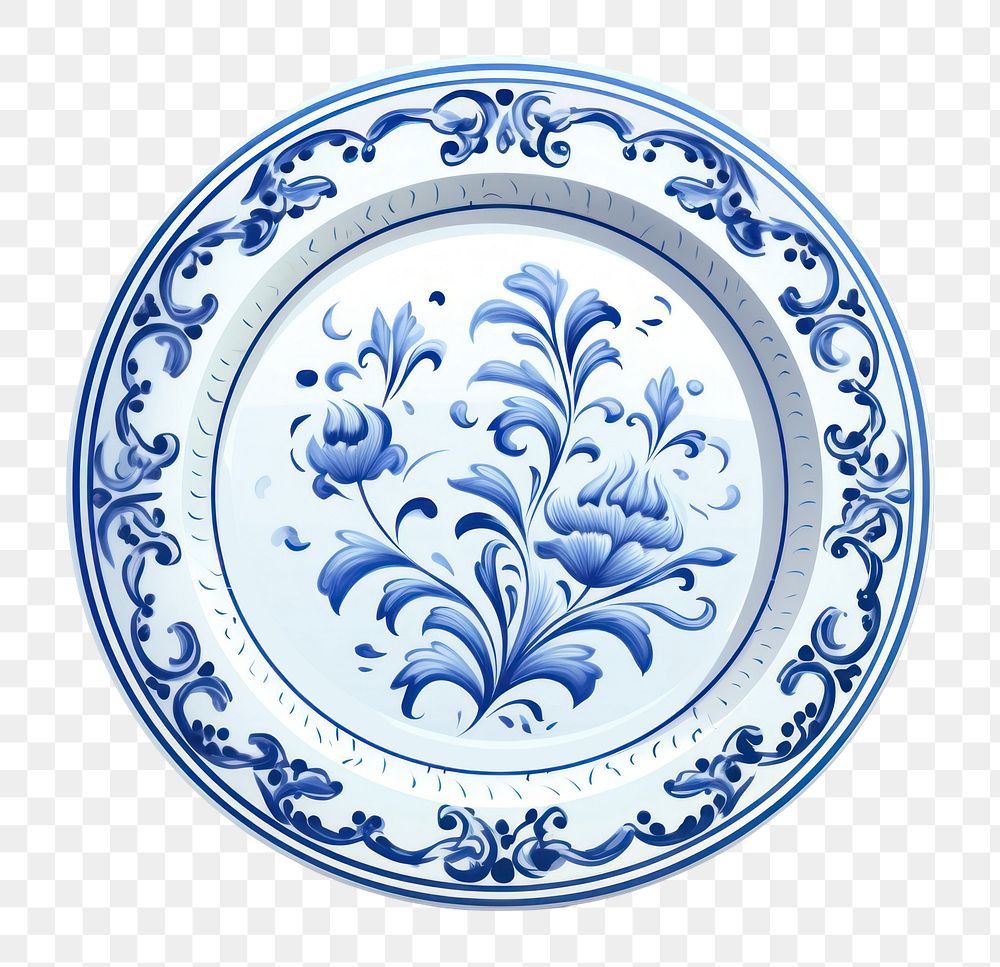 PNG Porcelain plate food platter.