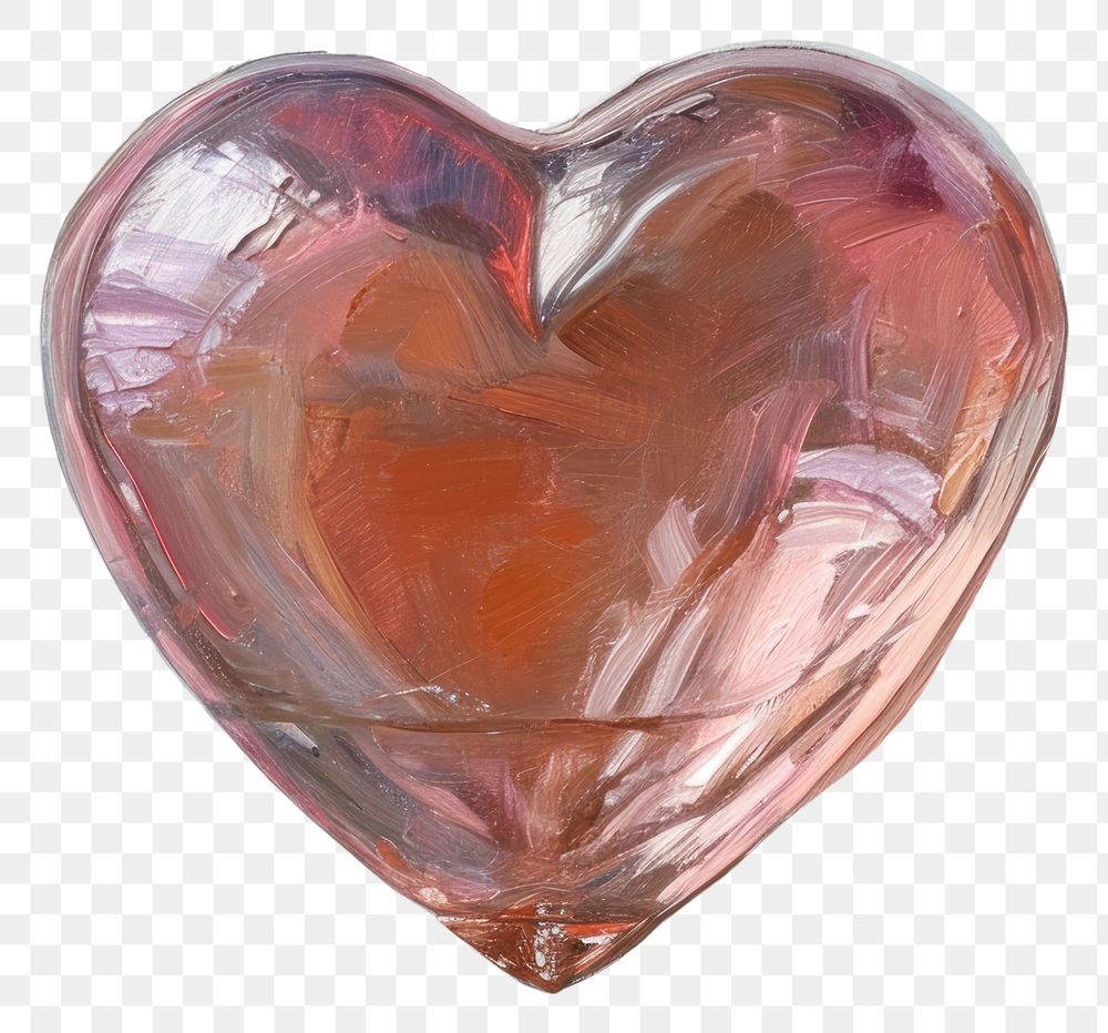 PNG Steinglass heart shape painting creativity jewelry.
