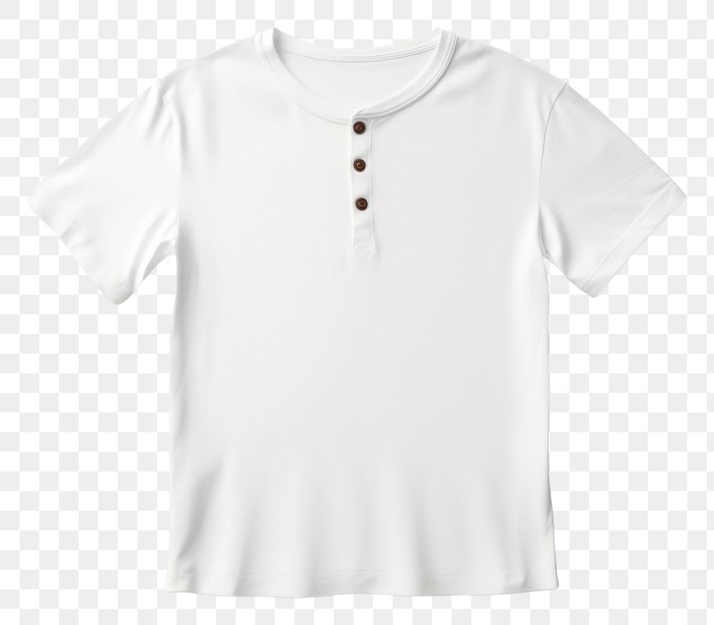 PNG  Henley top t-shirt sleeve white. AI generated Image by rawpixel.