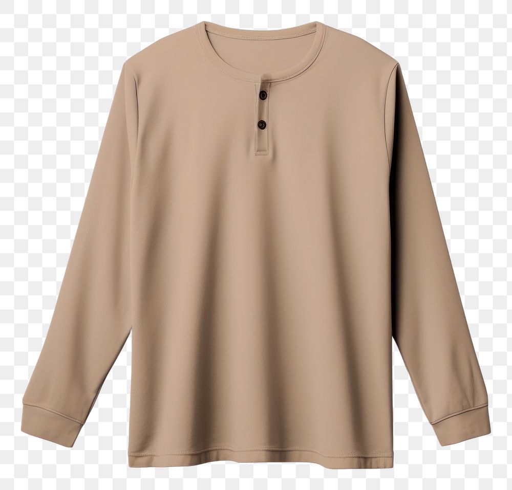 PNG  Henley top sleeve blouse coathanger. AI generated Image by rawpixel.