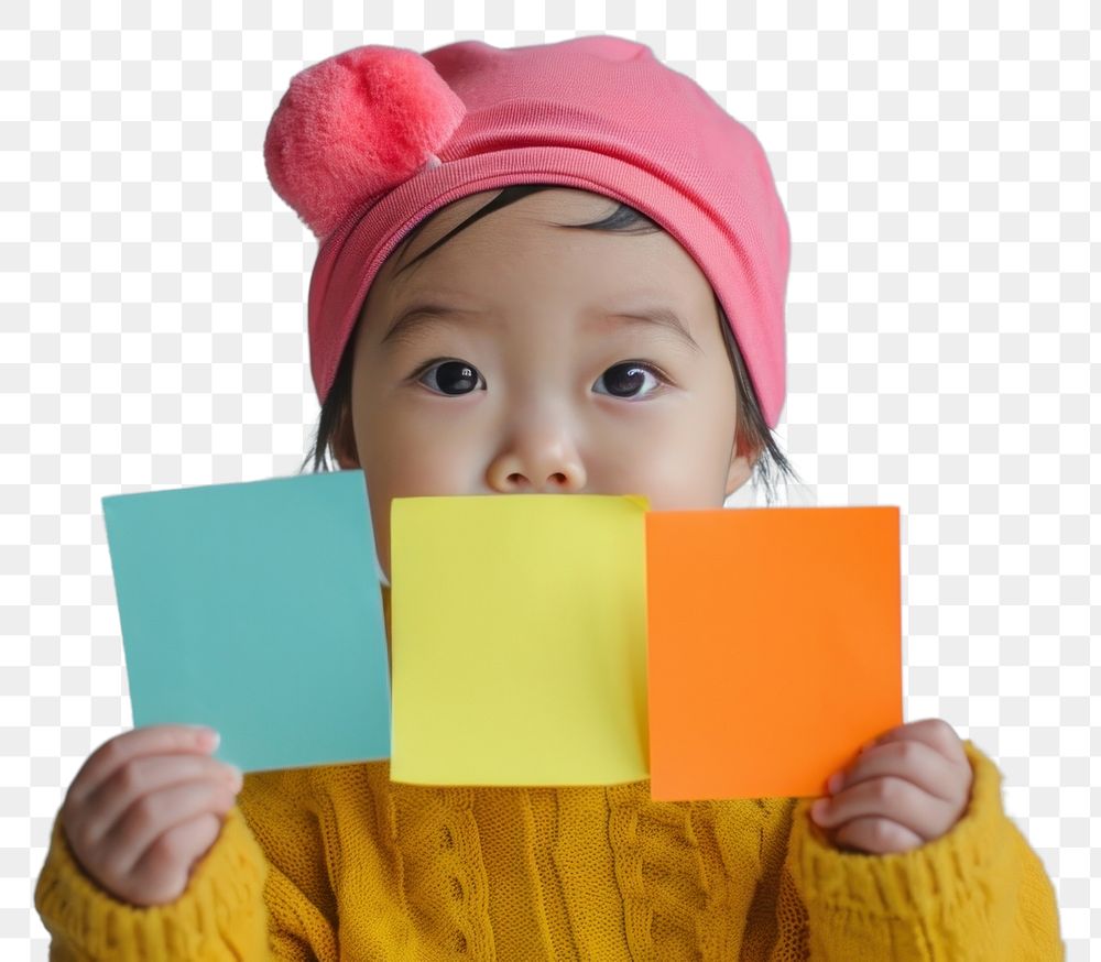 PNG Sticky notes baby photography holding.