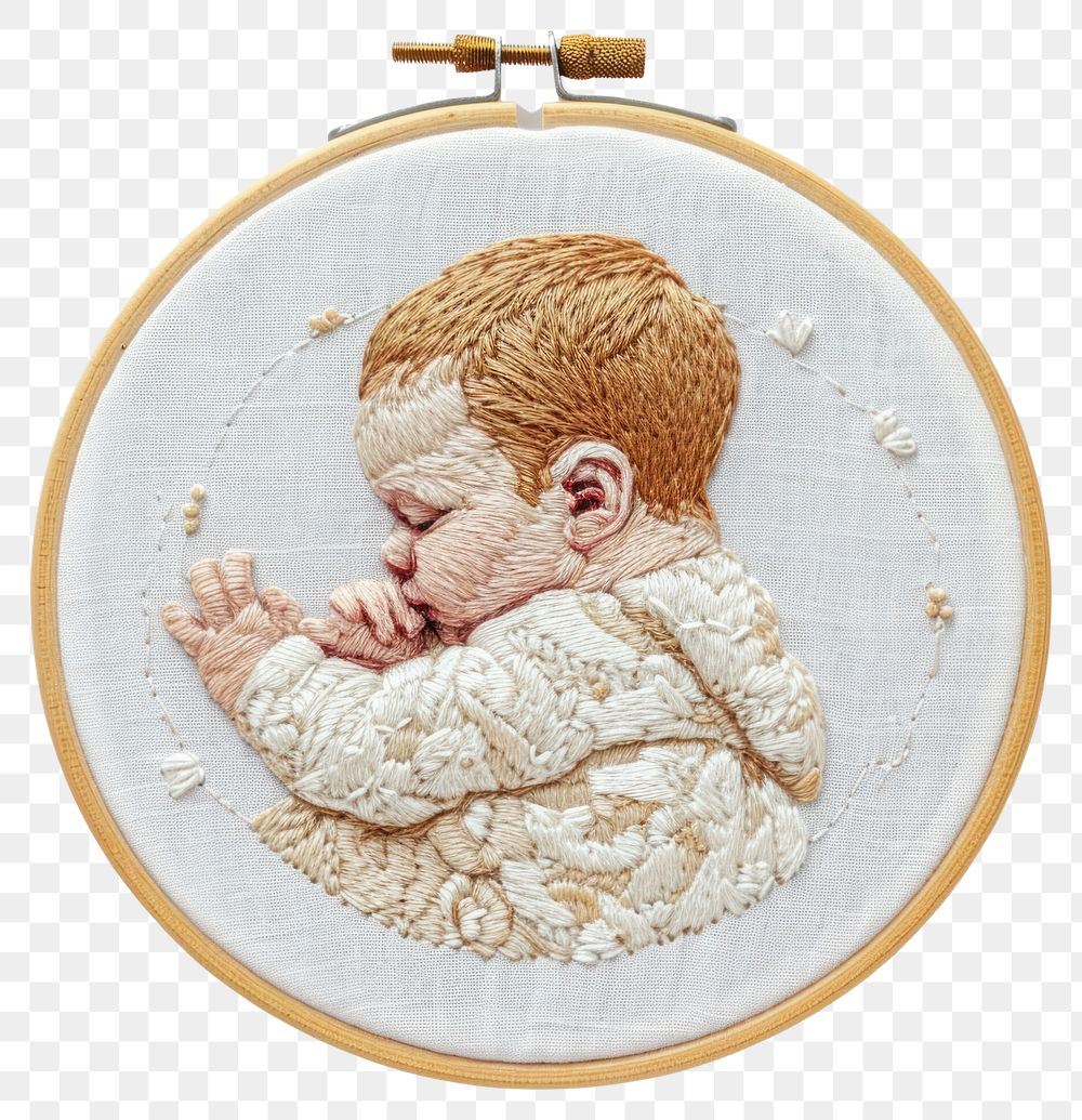 PNG  A baby embroidery pattern representation.
