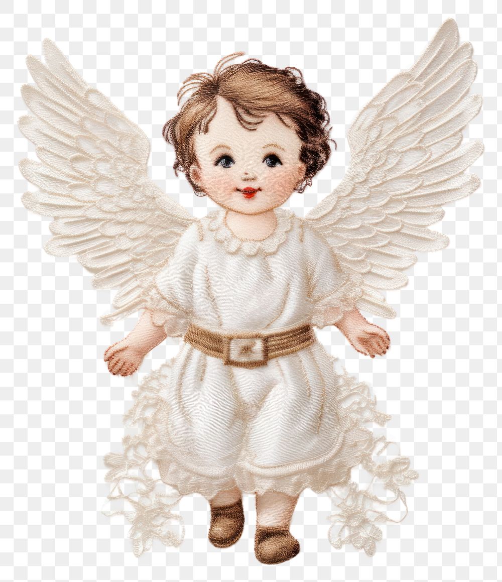 PNG  A little flying Angel angel doll toy.