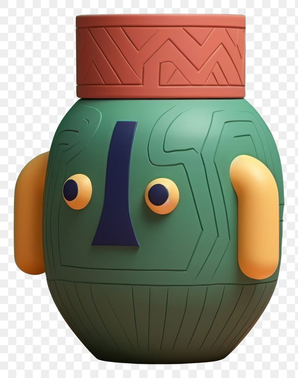 PNG  A pot pottery cartoon vase.