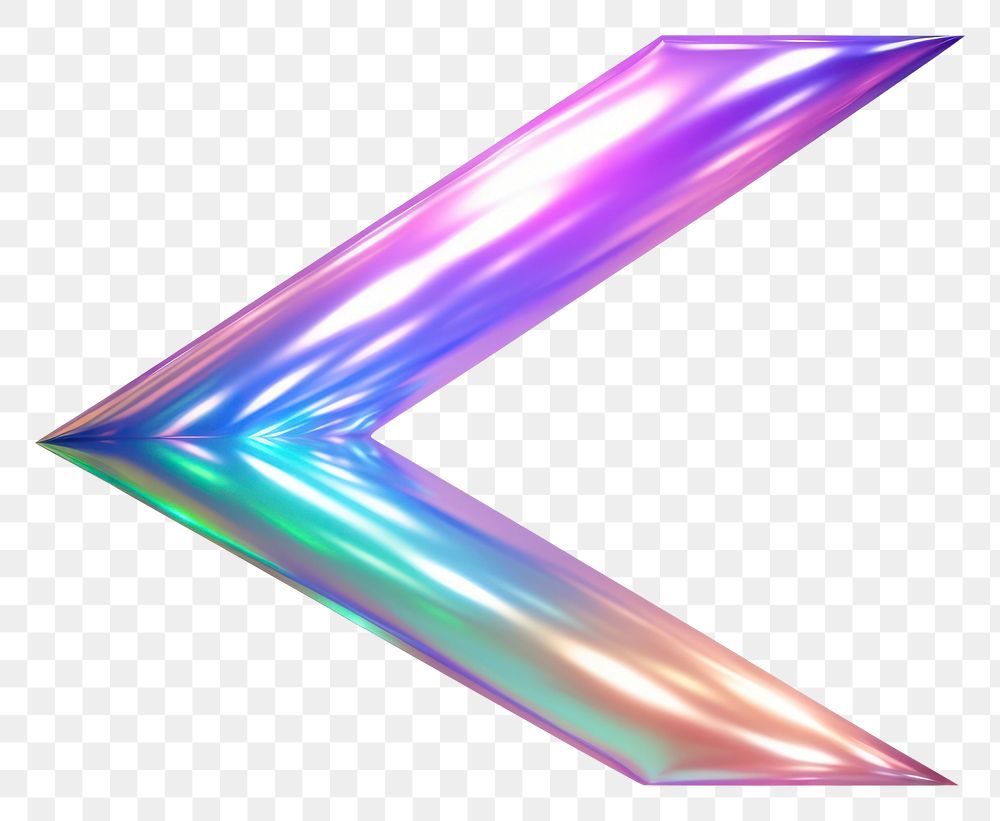 PNG Arrow iridescent purple symbol 