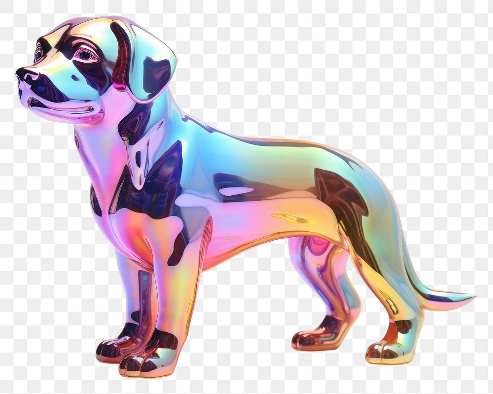 PNG  Dog iridescent mammal animal pet.