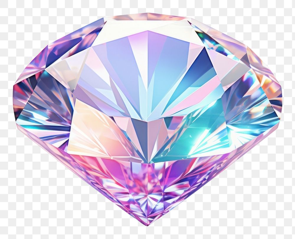 PNG  Diamond iridescent gemstone jewelry accessories.