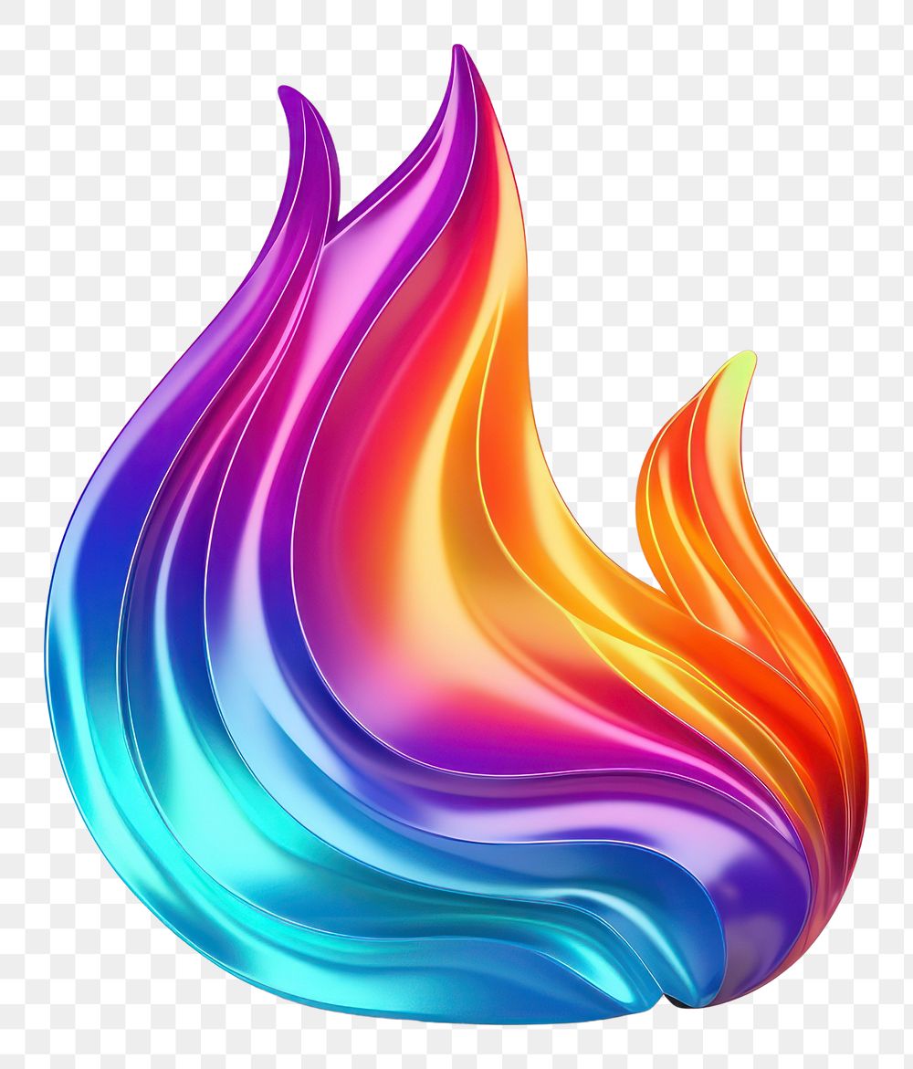 PNG  Fire icon iridescent white background accessories creativity.