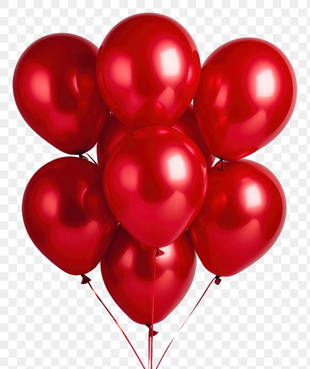 PNG  Balloon red celebration anniversary. AI generated Image by rawpixel.