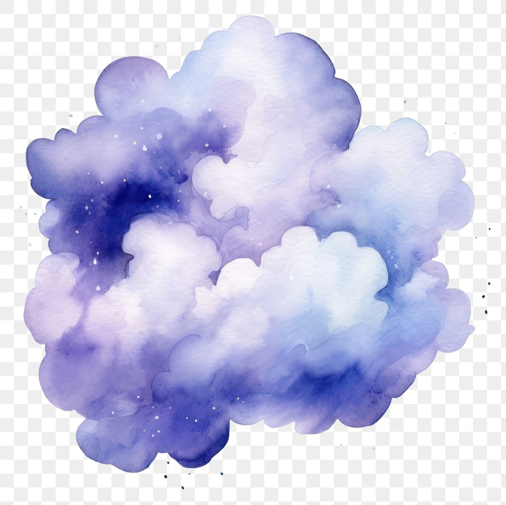 PNG  Cloud in Watercolor style backgrounds outdoors nature.