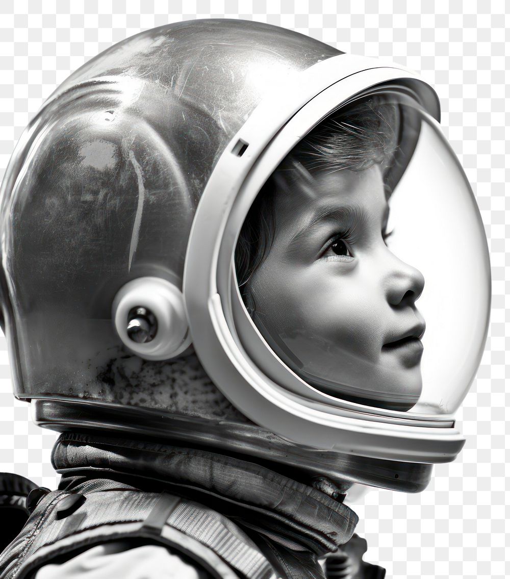 PNG Little boy astronaut photography portrait helmet.