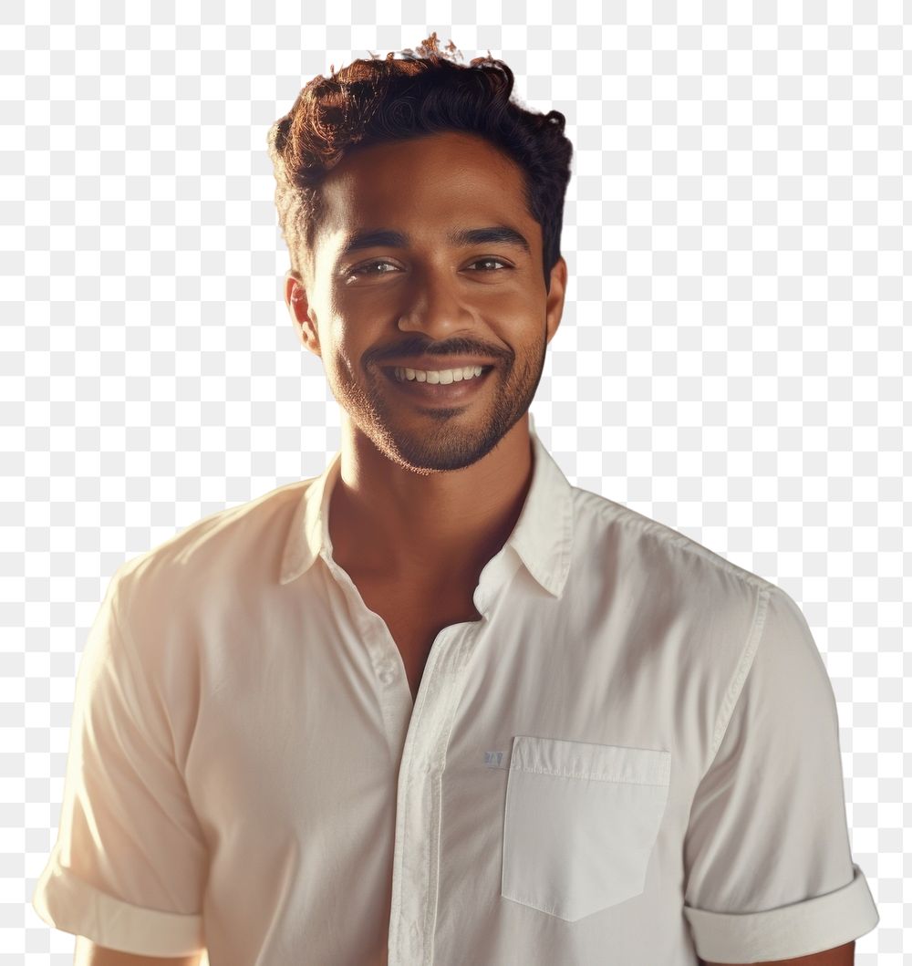 PNG  Indian wearing casual clothes smiling adult smile architecture. AI generated Image by rawpixel.