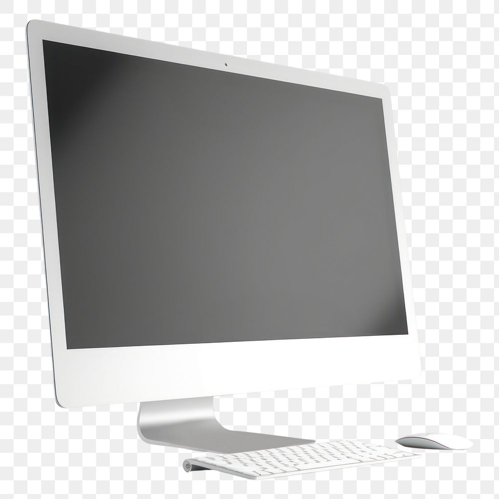 PNG White blank computer mockup mockup screen electronics multimedia.