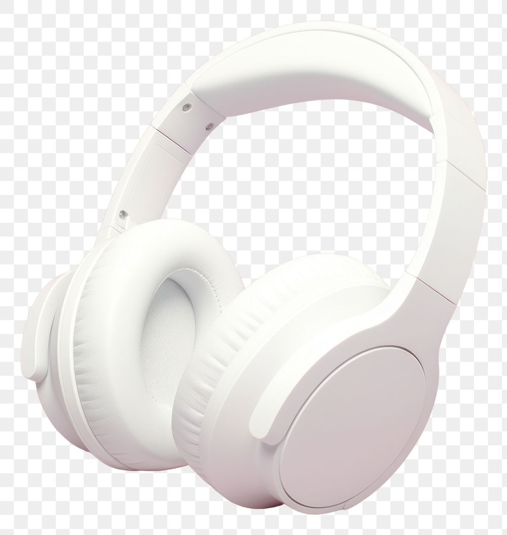 PNG White blank headphone mockup mockup headphones headset electronics.