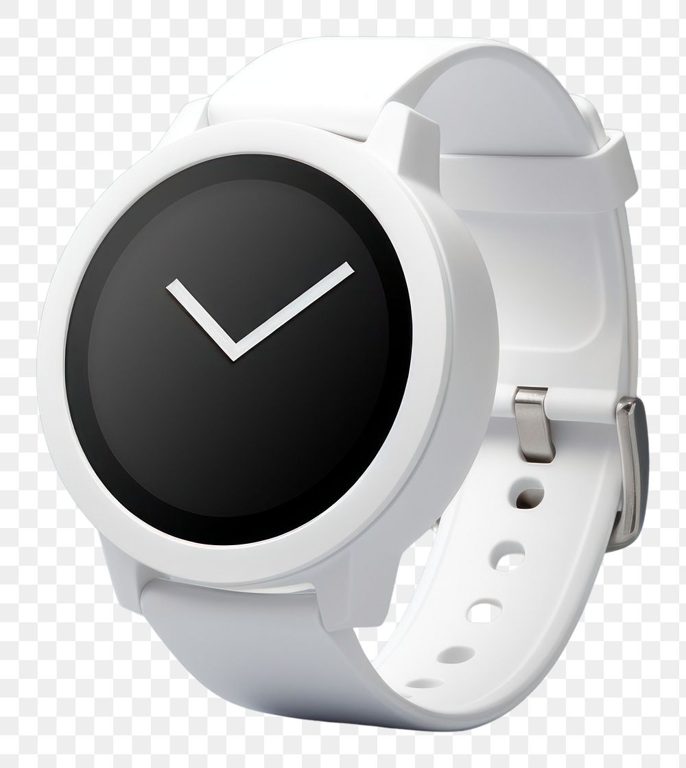 PNG White blank smartwatch mockup mockup wristwatch technology jewelry.