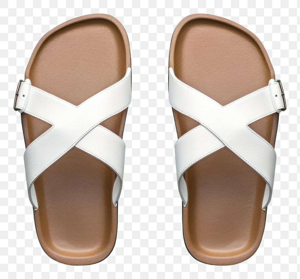 PNG Blank sandals mockup footwear flip-flops clothing.