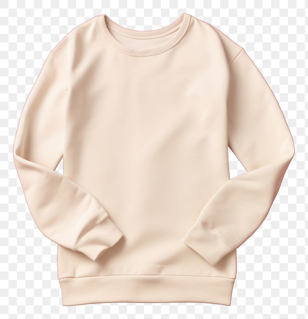 PNG Blank sweaters mockup sweatshirt sleeve outerwear.