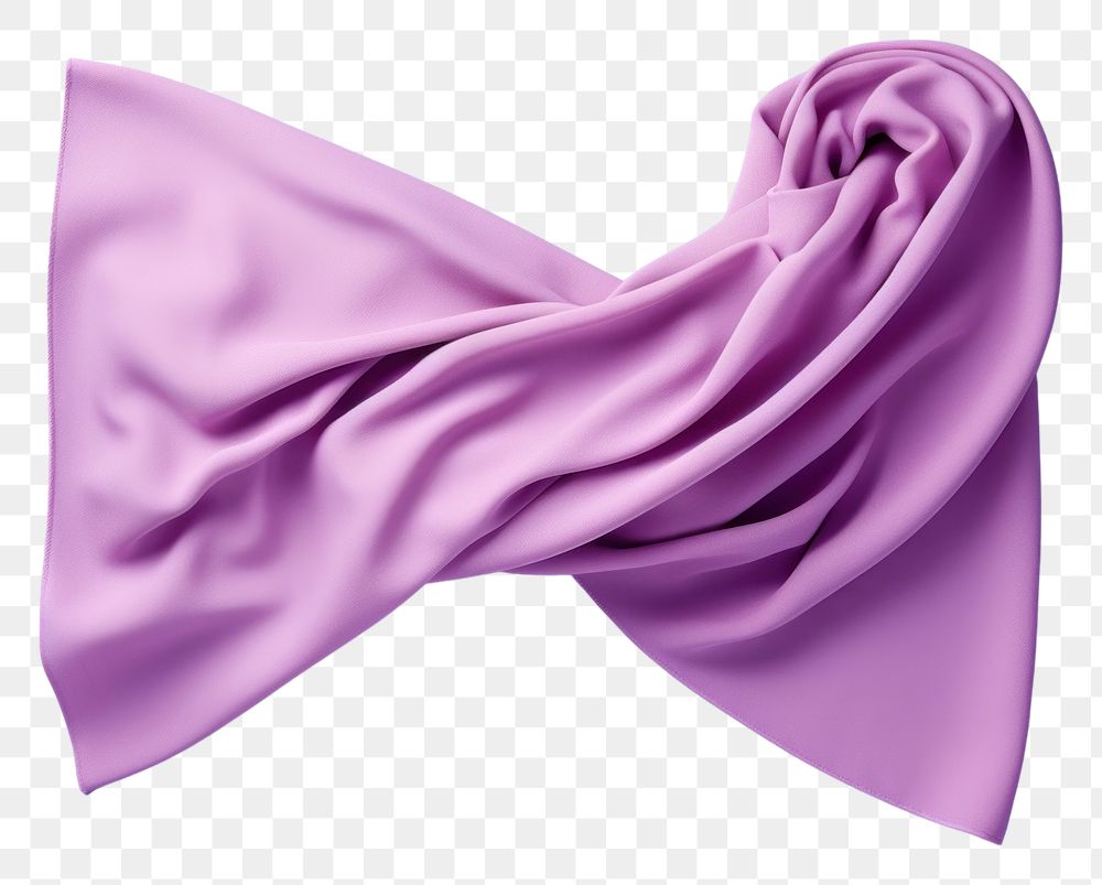 PNG Blank scarf mockup purple silk accessories.