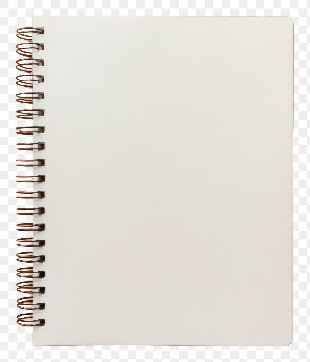 PNG Notebook mockup diary page studio shot.