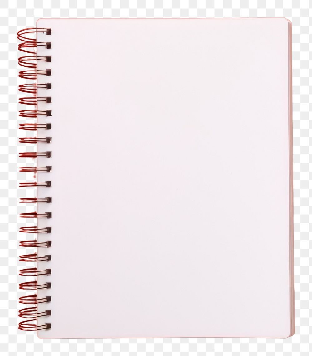 PNG Notebook mockup diary page publication.