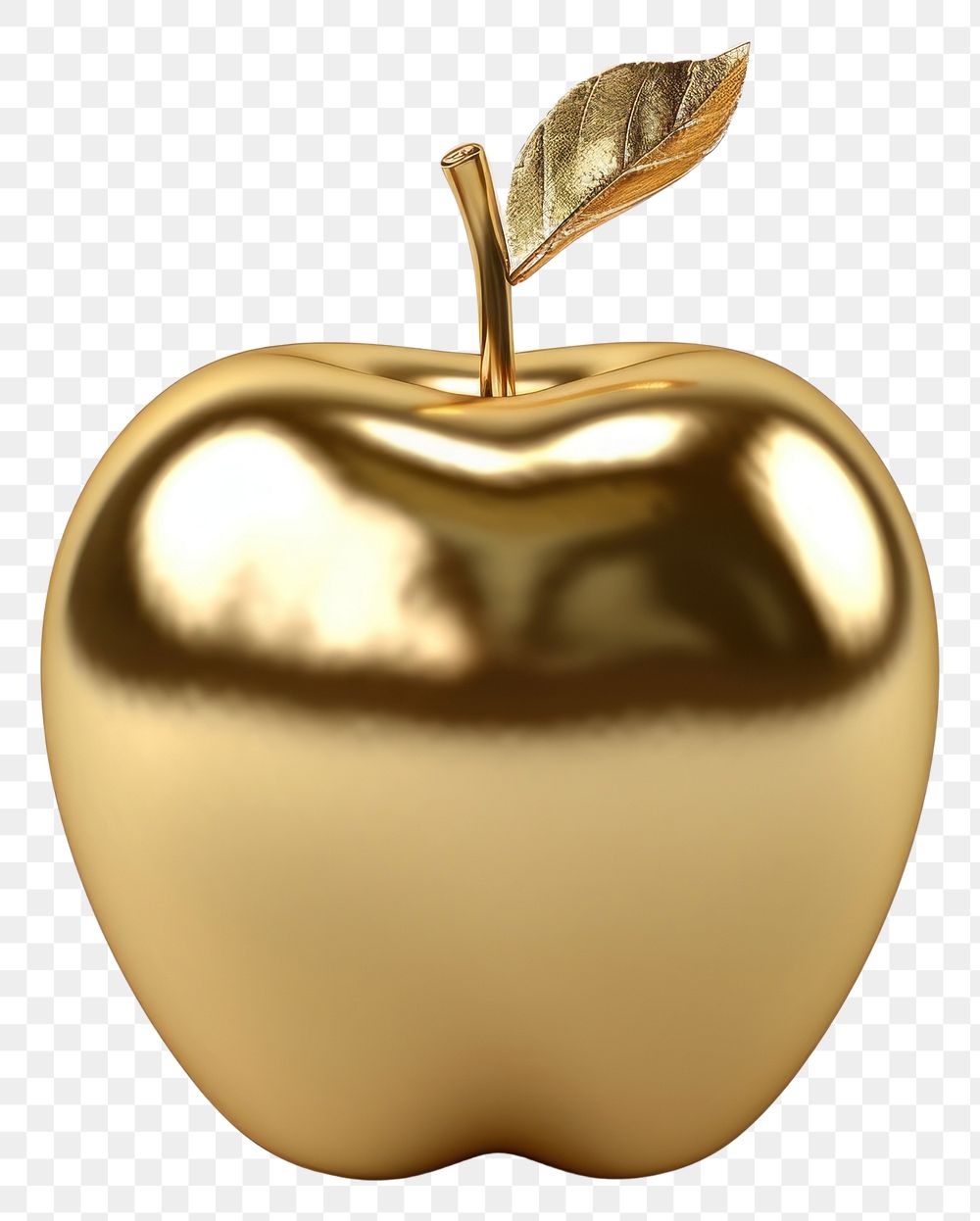 PNG  Golden apple fruit plant gold. AI generated Image by rawpixel.