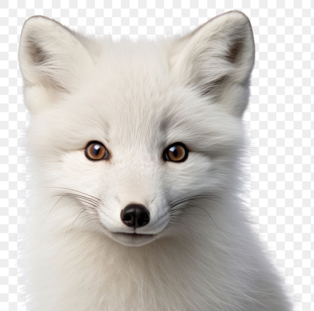 PNG  Arctic Fox fox wildlife portrait.