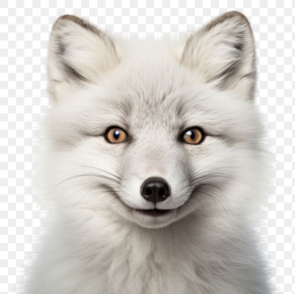 PNG  Arctic fox wildlife portrait mammal.
