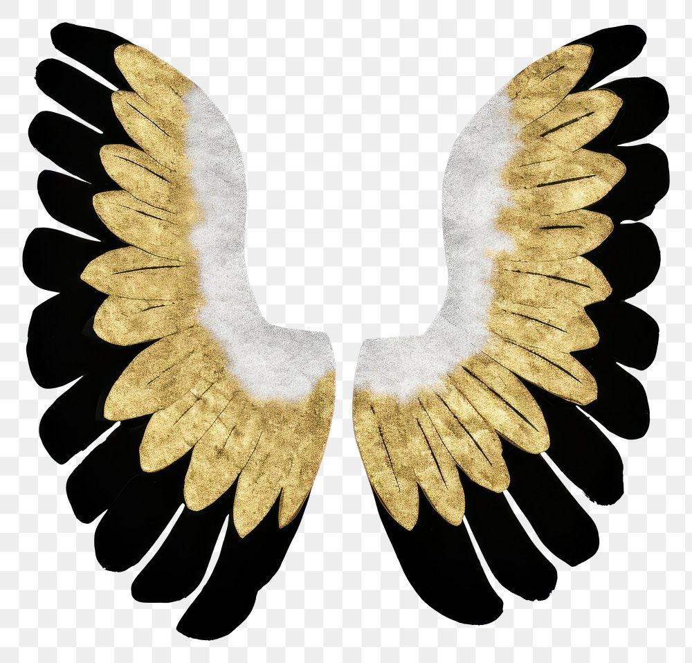 PNG  Wings shape ripped paper white background accessories accessory.