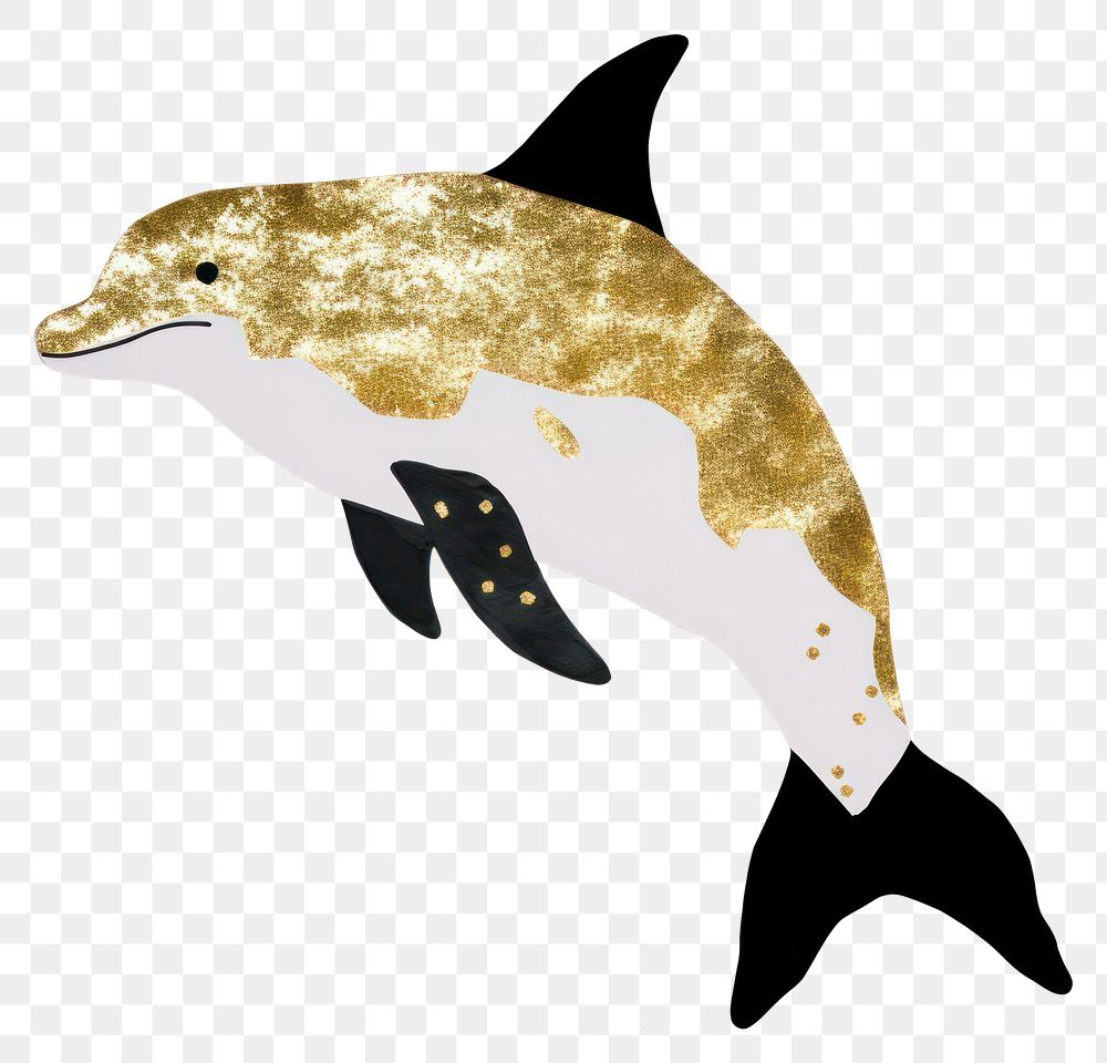 PNG  Dolphin ripped paper animal mammal shark.