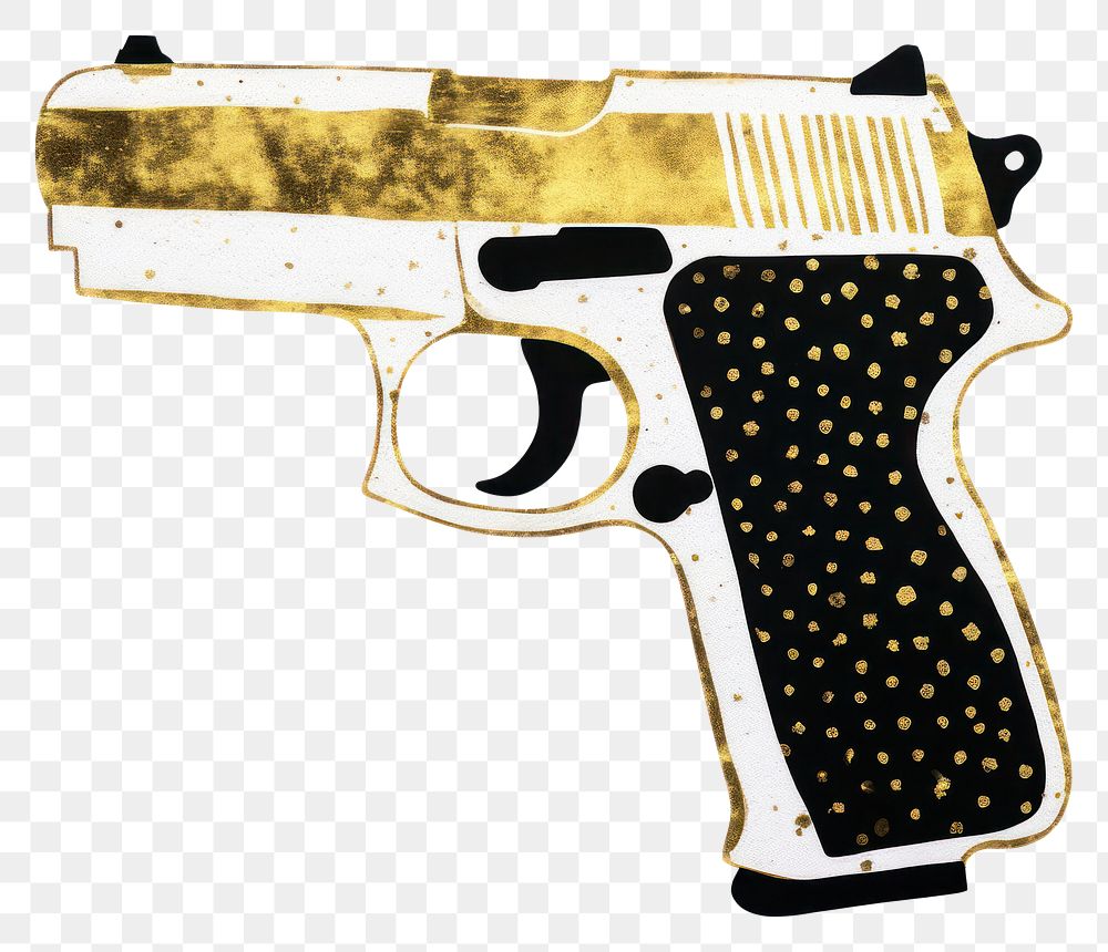 PNG  Gun ripped paper handgun weapon white background.