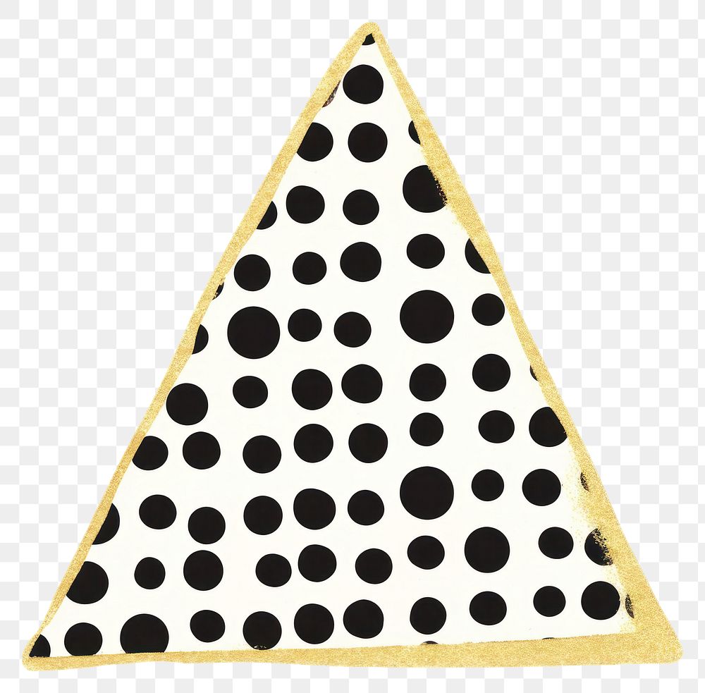 PNG  Polka dot in triangle shapes ripped paper pattern white background spotted.