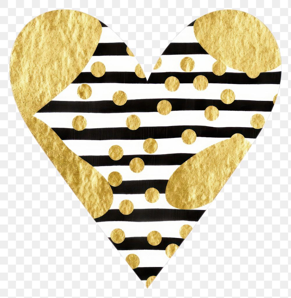 PNG  Stripe dot in triangle shapes ripped paper gold backgrounds heart.