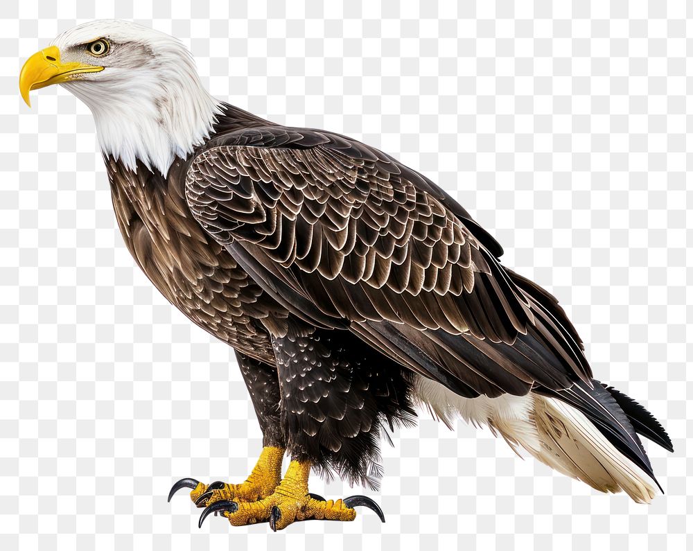 PNG  American bald eagle animal beak bird.
